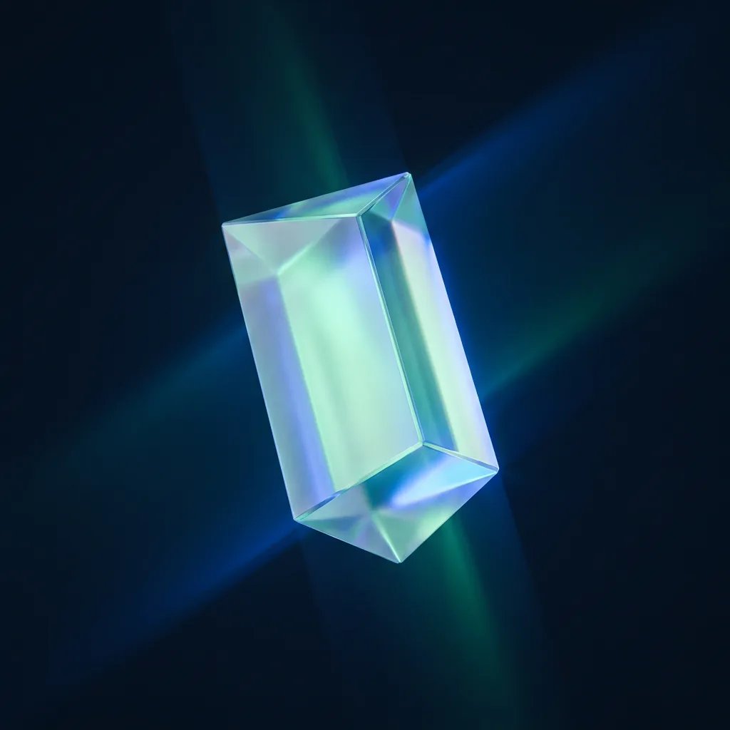 Cristal géométrique lumineux — sécurité