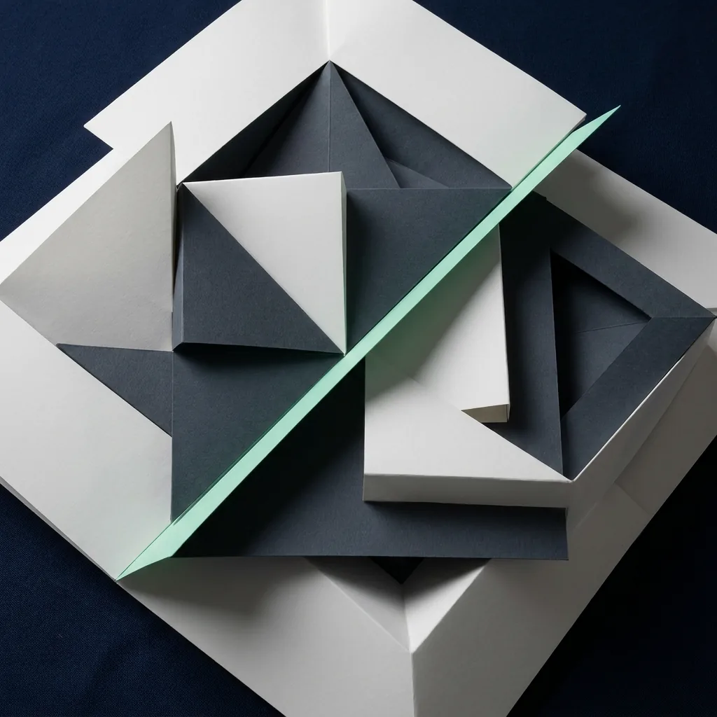 Composition géométrique monochrome — design propre